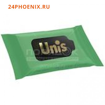 Влажные салфетки ТМ UNIS антибактериальные Perfume Green 15шт./5/15-466