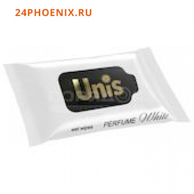 Влажные салфетки ТМ UNIS антибактериальные Perfume White 15шт./5/15-468