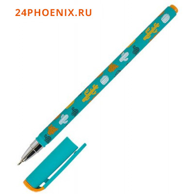 Ручка шариковая масляная 0.5мм "Slim Soft. LOREX COLOR EXPLOSION.CACTUS" синяя LXOPSS-CE2 LOREX {Кит