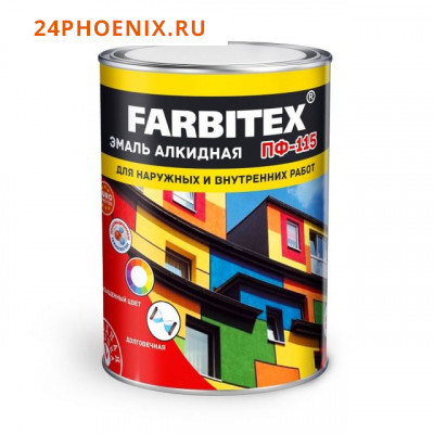 Краска Фарбитекс ПФ-115 алк. изумрудный 2,7кг. /6/