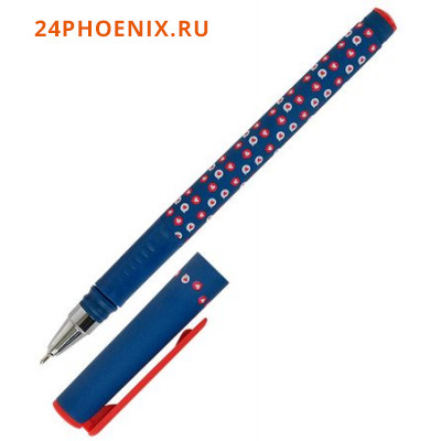 Ручка шариковая масляная 0.7мм "Double Soft. LOREX ELEGANCE.SOCIALS" синяя LXOPDS-EL1 LOREX {Китай}