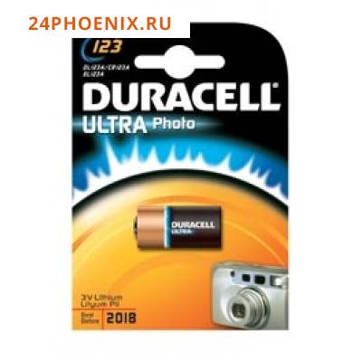 Батарейка Duracell ULTRA CR123A BP1 /10/