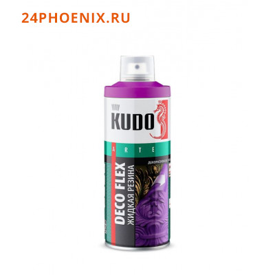 Краска-спрей KUDO (жидкая резина) черная  KU-5302 /6/