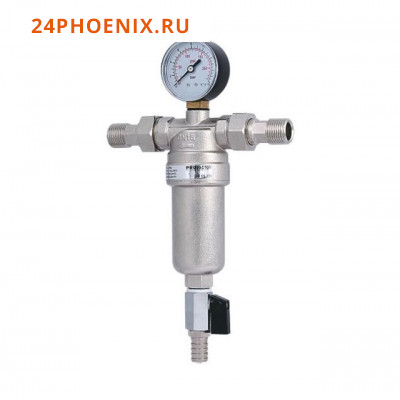 Фильтр промывной с манометром для горячей воды PF 3/4" 239.20G