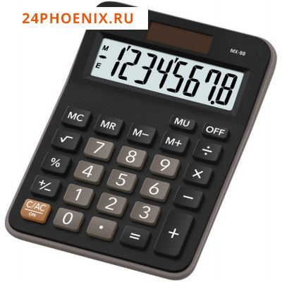 Калькулятор CASIO  8 разрядов MX-8B бухгалтерский черный 147*107*29 мм {Китай}