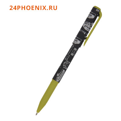Ручка шариковая масляная 0.7мм "PrimeWrite. Чертежи. Танк" синяя 20-0293/05 Bruno Visconti {Китай}