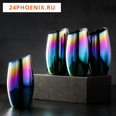 Набор стаканов высоких Magistro «Иллюзия», 475 мл, 8×15,3 см, 6 шт, цвет хамелеон