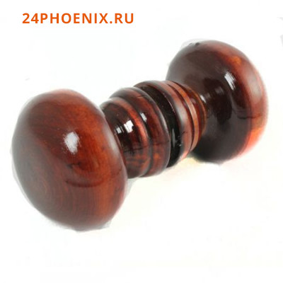 Ручка кнопка деревянная классика большая темная 1-0711 БТ