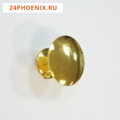 Ручка кнопка мебельная KL-49 PB золото (D-30мм.) /100/