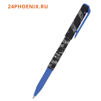 Ручка шариковая масляная 0.7мм "PrimeWrite. Чертежи.Самолет" синяя 20-0293/06 Bruno Visconti {Китай}