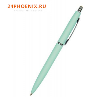 Ручка автоматическая шариковая 1.0мм "SAN REMO" синяя, мятный металлический корпус 20-0249/10 Bruno