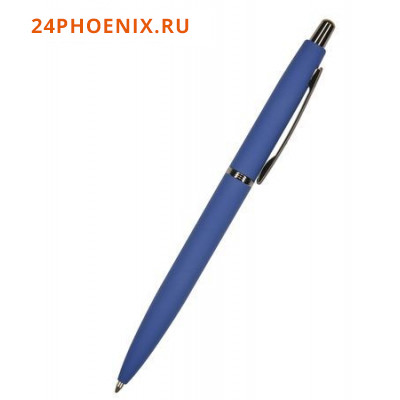 Ручка автоматическая шариковая 1.0мм "SAN REMO" синяя, синий металлический корпус 20-0249/03 Bruno V