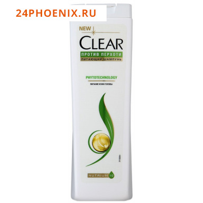 .CLEAR  nutrium  400    PHYTOTECHNOLOGY с экстр.растений, д/всех типов волос против перх./12