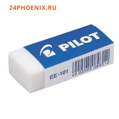 Ластик 42х18х11 мм белый карт.держатель прямоугольный EE-101-36DPK Pilot {Япония}