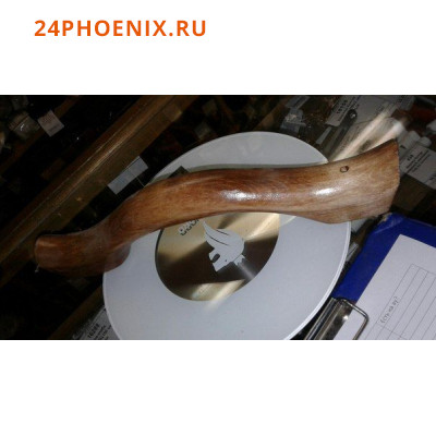 Ручка скоба деревянная для бани лакированная (ДУБ)
