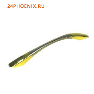 Ручка-скоба мебельная KL-296-96 PB/SS золото/мат.хром /160/