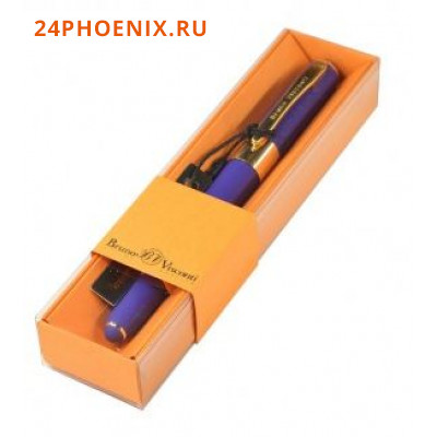 Ручка шариковая "MONACO" 0.5мм синяя в футляре (сине-фиолетовый корпус, оранжевая коробка) 20-0125/1