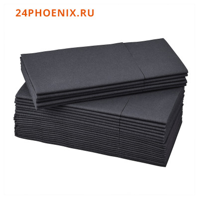 Салфетка бумажная, черный38x38 см