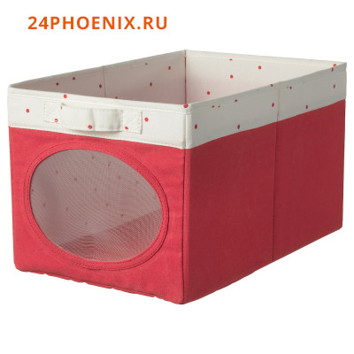 Коробка, светло-красный25x37x22 см