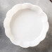 Блюдо фарфоровое для запекания Magistro «Флора», d=15 см, цвет белый