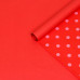 Бумага упаковочная крафт, двухсторонняя, горох на красном, 0,55  х 10 м, 70 гр/м² 6342888