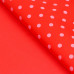 Бумага упаковочная крафт, двухсторонняя, горох на красном, 0,55  х 10 м, 70 гр/м² 6342888