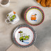 Набор детской посуды из керамики Доляна «Светофор», 3 предмета: кружка 230 мл, миска 400 мл, тарелка