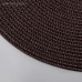 Салфетка сервировочная на стол «Лофт», d=38 см, цвет коричневый