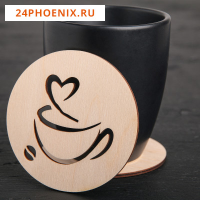 Подставка под кружку «Чашечка кофе», 9×9 см