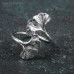 Кольцо для салфетки «Лотос», 4×5 см, цвет серебряный