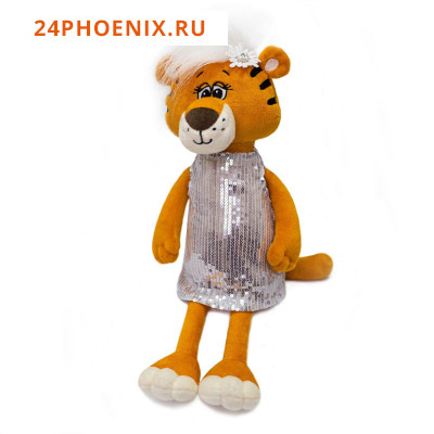 Мягкая игрушка "Тигрица Тэффи в платье", 30 см 264/30/пл 7304252
