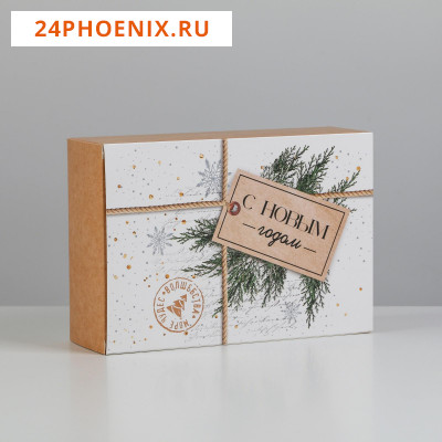 Коробка складная «С новым годом», 16 × 23 × 7.5 см 6941014