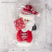Мягкая игрушка "Дед мороз в свитере" 8*29 см красный 3544117