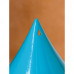 Ваза керамическая "Капля", настольная, бирюзовая, 21 см