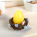 Свеча-яйцо в гнезде «Ангел», 8.5 х 8 см