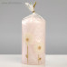 Свеча - цилиндр "Одуванчики", 7×13 см, розовый   5168678