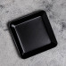 Подсвечник металл "Тарелка", 10х10х1,1 см, черный 1595983
