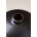 Ваза керамическая "Мармарис", настольная, матовая, чёрная, 12 см