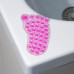 Мини-коврик для ванны «Нога», 11×12 см, цвет МИКС