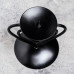 Подсвечник металл на 1 свечу "Гламур", 10,2х9 см, чёрный 1596016