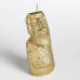 Свеча фигурная лакированная "Идол Моаи", 12,5 см, золото 7581772