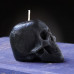 Свеча фигурная ритуальная "Череп", 6 см, черный
