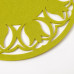 Салфетка декоративная Доляна"Тюльпаны" цвет зеленый,d 30 см, 100% п/э, фетр   4016792