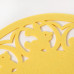 Салфетка декоративная Доляна"Пасха" цвет желтый,d 30 см, 100% п/э, фетр   4016798
