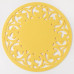 Салфетка декоративная Доляна"Пасха" цвет желтый,d 30 см, 100% п/э, фетр   4016798