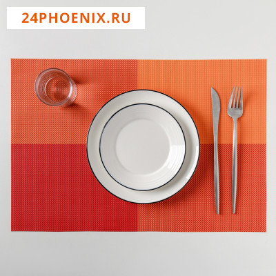 Салфетка сервировочная на стол «Настроение», 45×30 см, цвет оранжевый