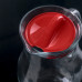 Кувшин стеклянный стеклянный Bistro, 1 л, цвет крышки красный