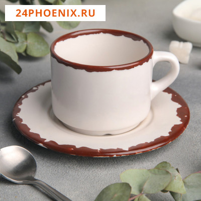 Чайная пара Antica perla, чашка 200 мл, блюдце d=15,5 см