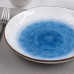 Тарелка фарфоровая глубокая Доляна «Космос», 550 мл, d=21,5 см, цвет синий