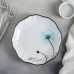 Тарелка фарфоровая десертная «Голубая мечта», 500 мл, d=19 см, цвет белый